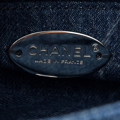 Chanel Denim CC Quilted Mini Square Flap Blue 7 of 9