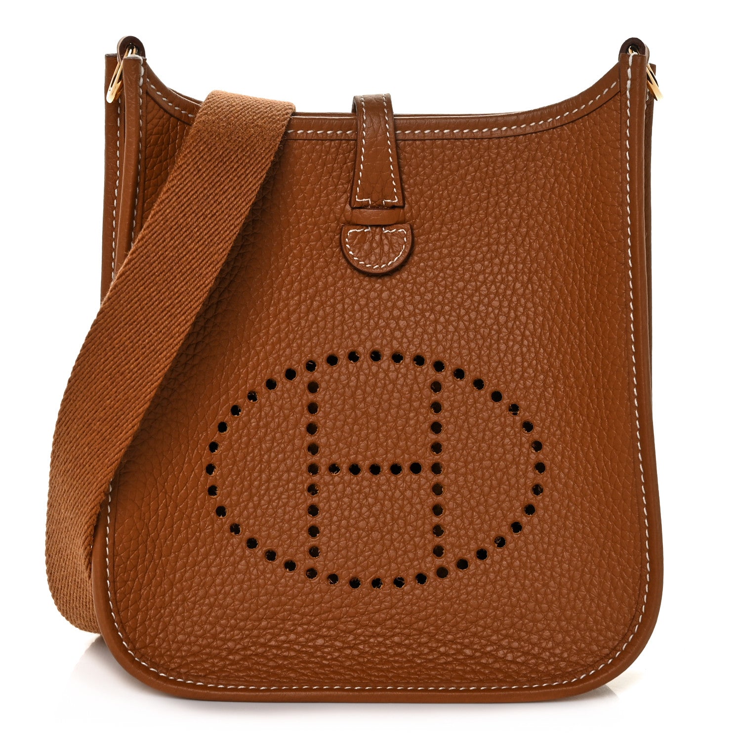 Hermes Taurillon Clemence Evelyne TPM Gold 1 of 9