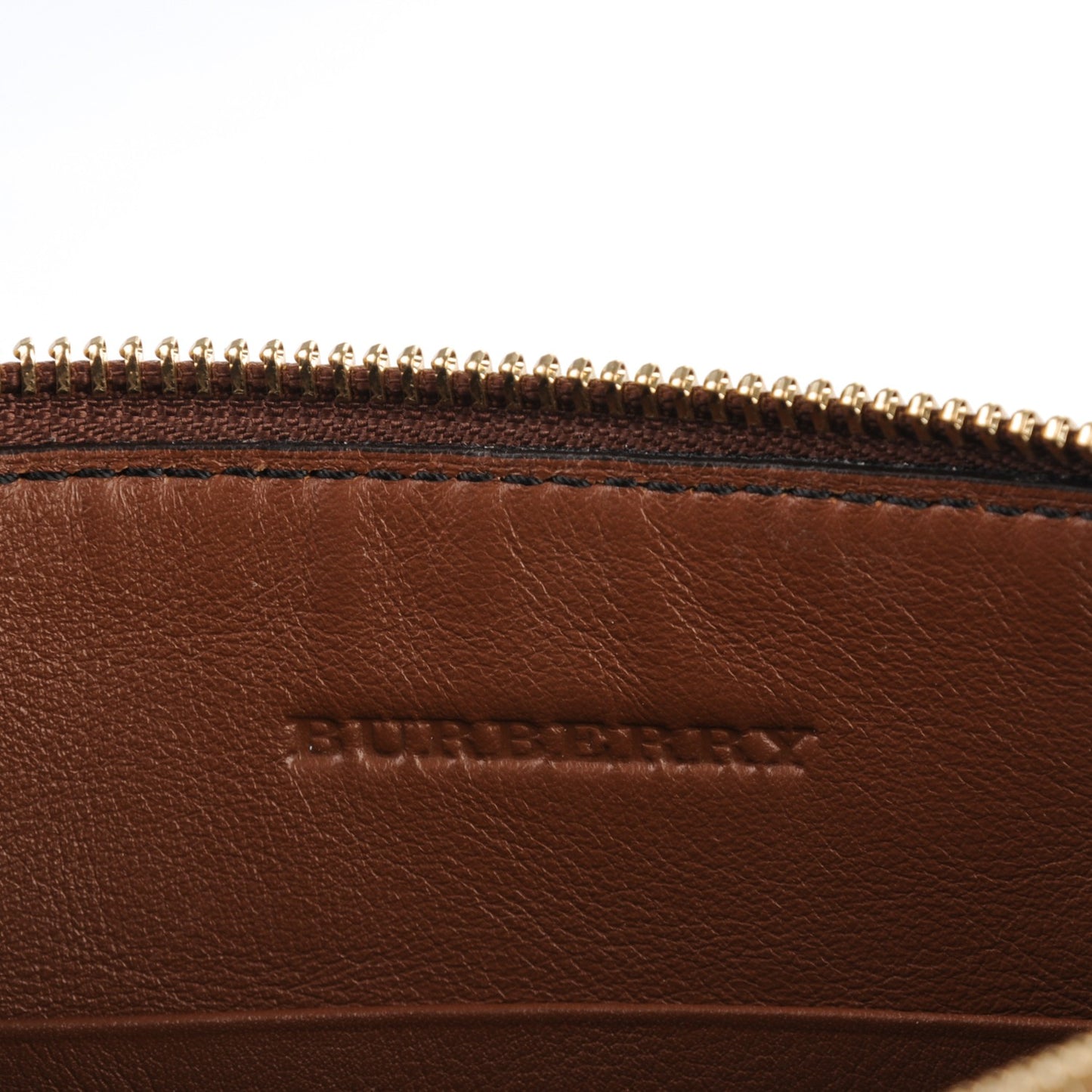 House Check Derby Peyton Crossbody Clutch Bag Tan