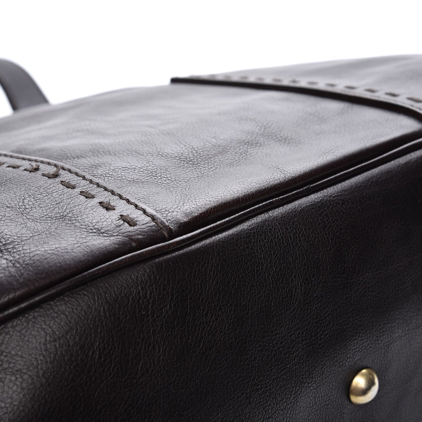 Calfskin Large Muse Dark Brown