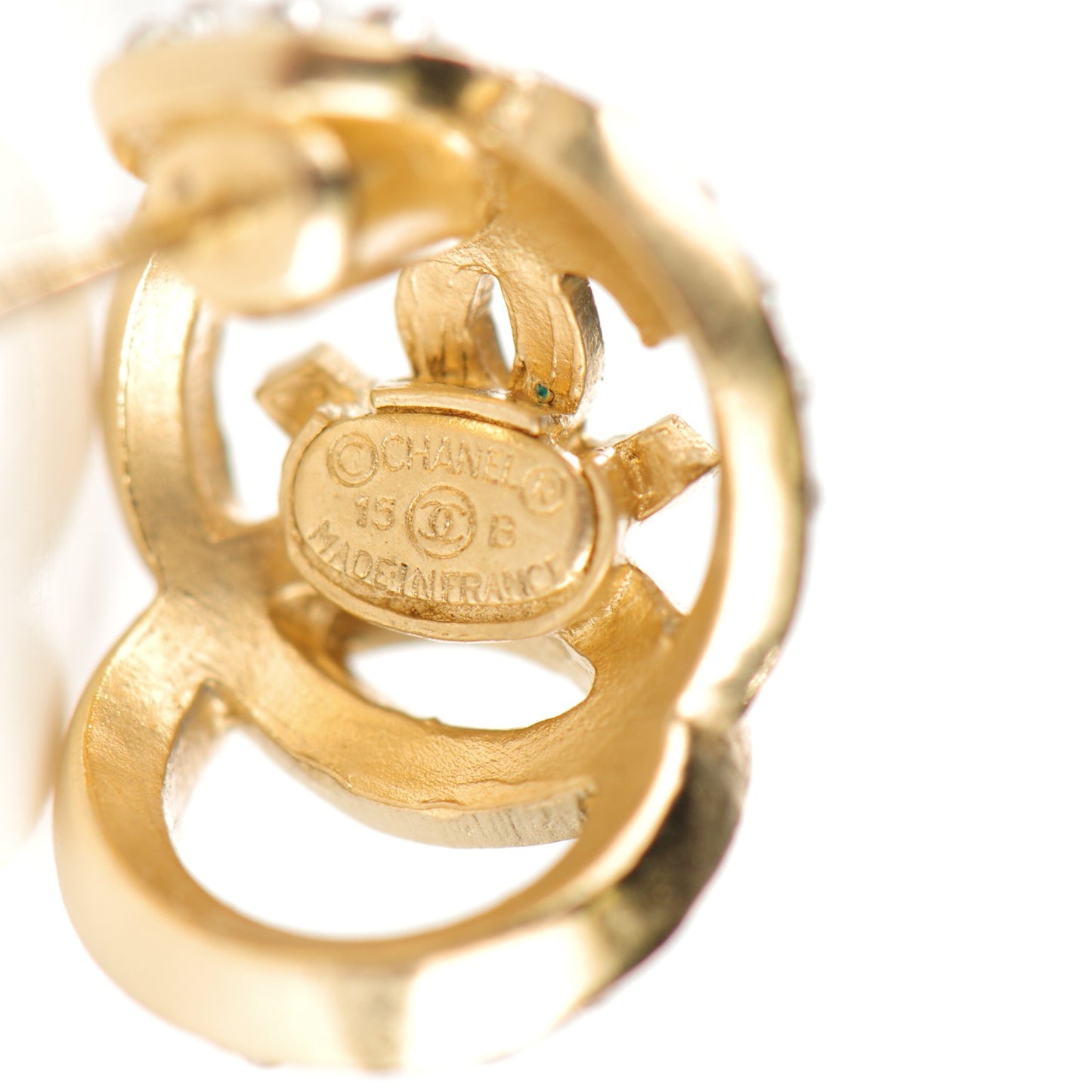 Crystal CC Earrings Gold