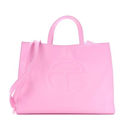 Telfar Vegan Leather Medium Shopping Bag Bubblegum 1 of 9