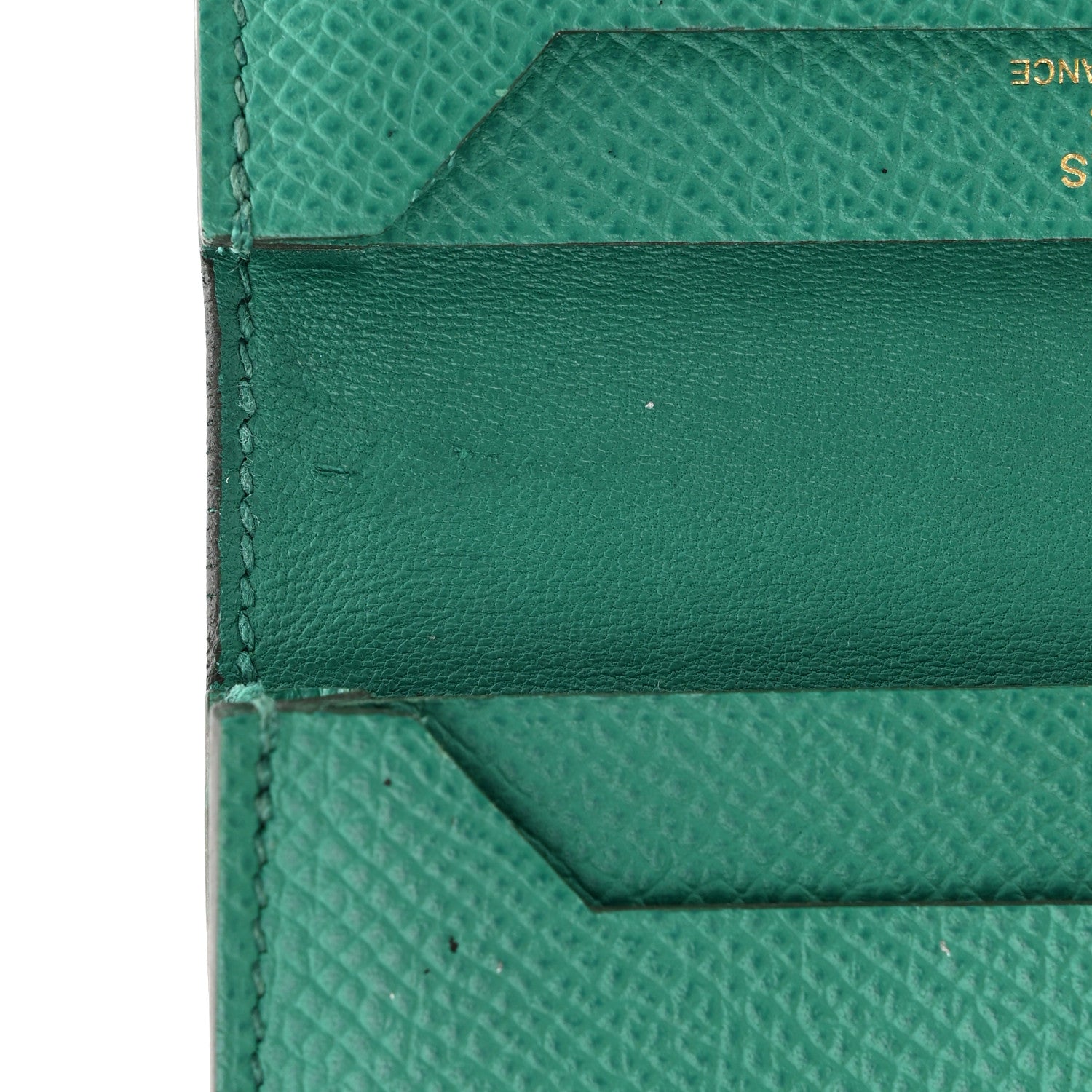 Hermes Epsom Bearn Card Holder Wallet Vert Jade 8 of 9