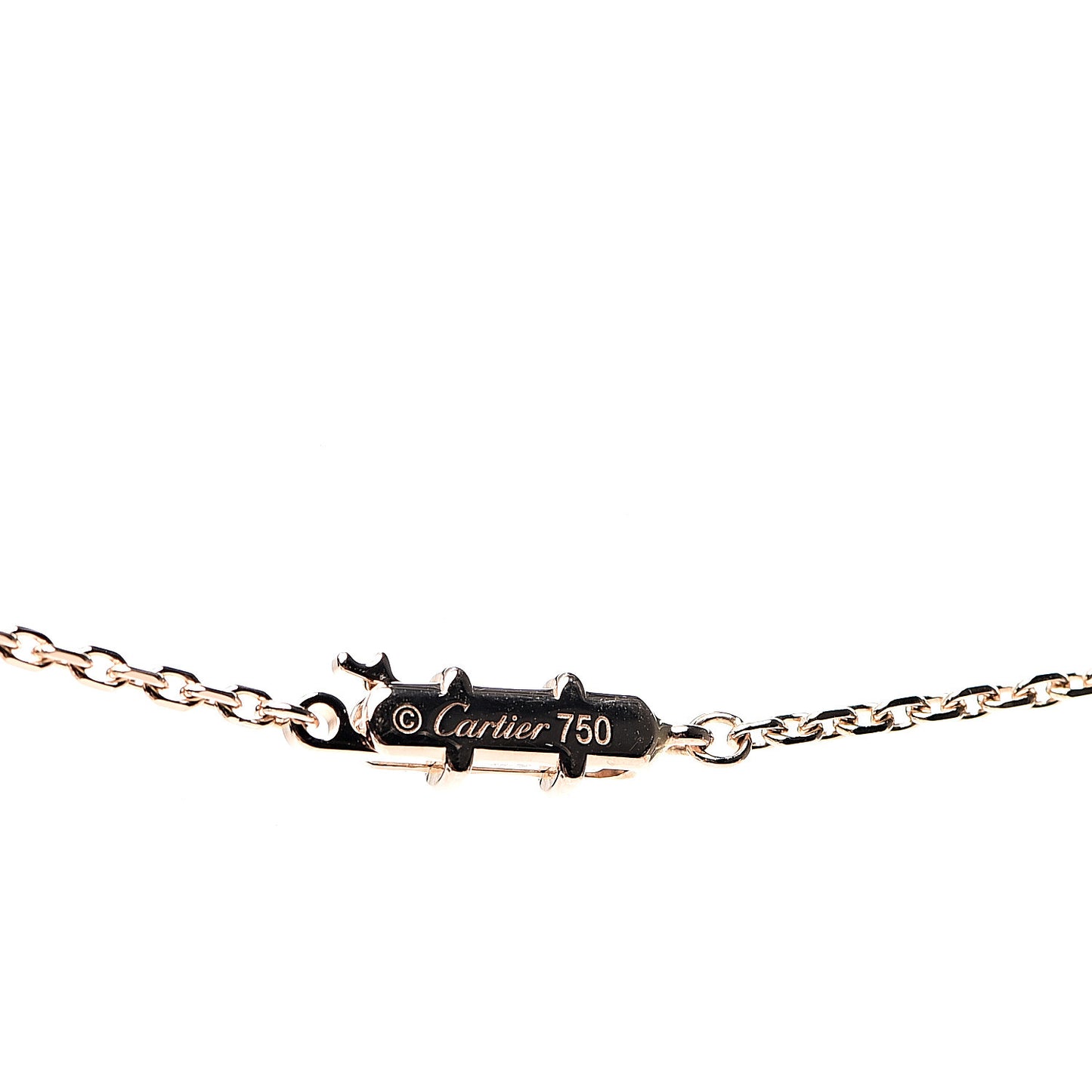 18K Pink Gold Medium Hearts and Symbols Necklace