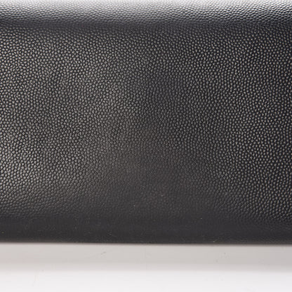 Saint Laurent Grain De Poudre Classic Monogram Cassandre Wallet Black 9 of 10