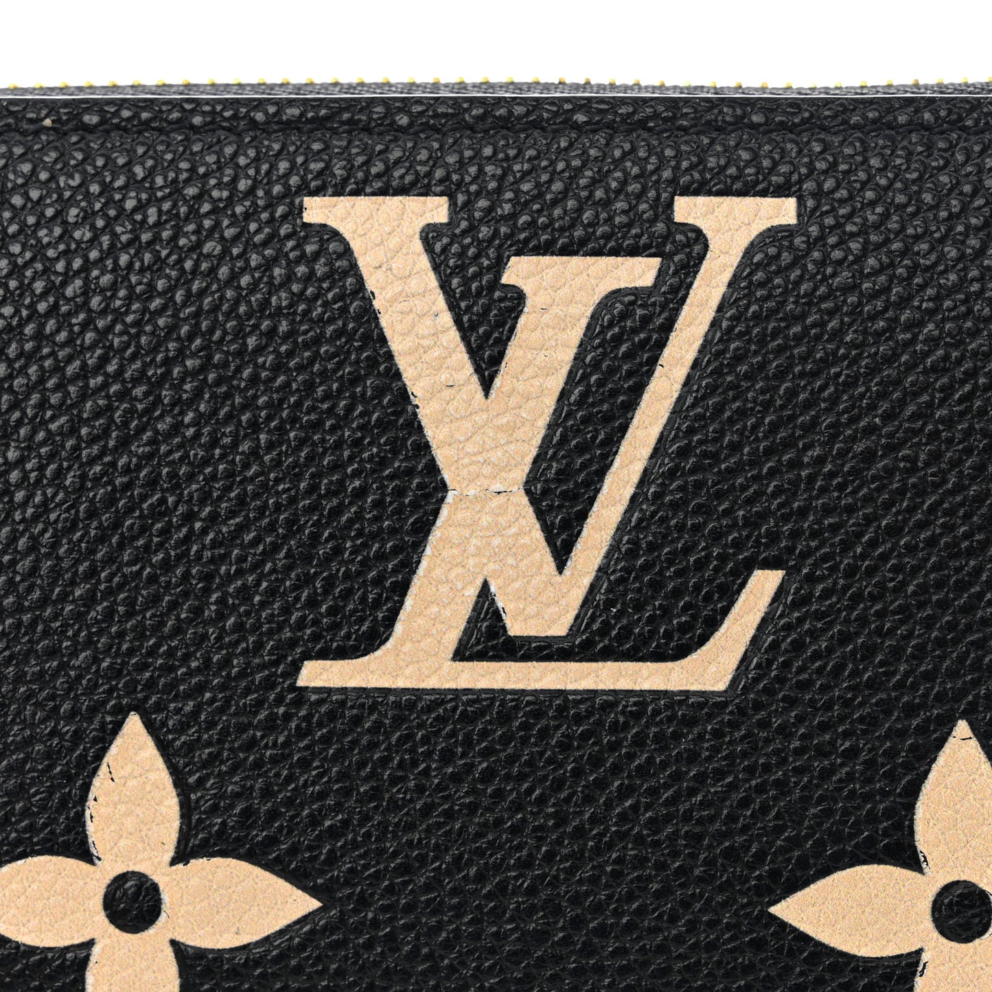 Empreinte Monogram Giant Zippy Wallet Black Beige