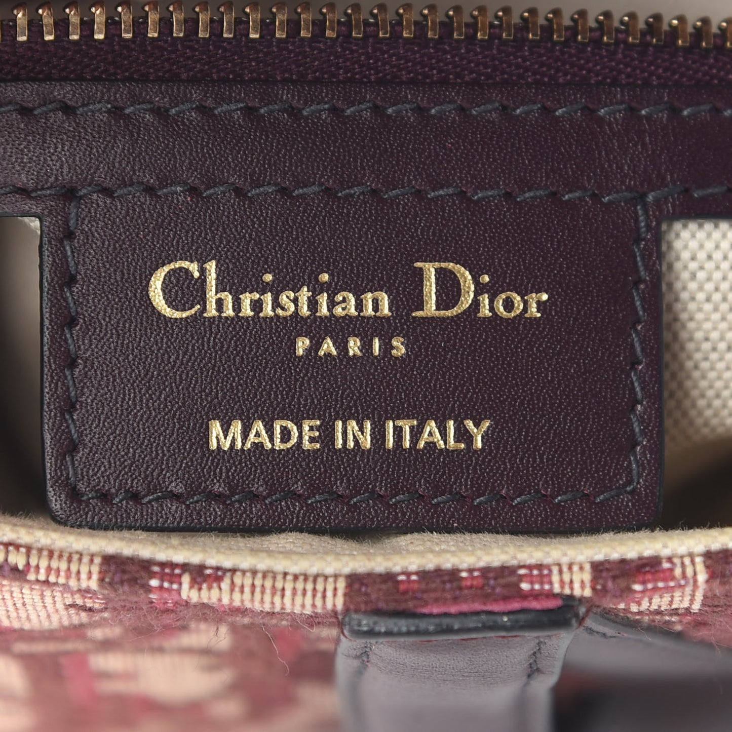 Oblique Saddle Bag Burgundy