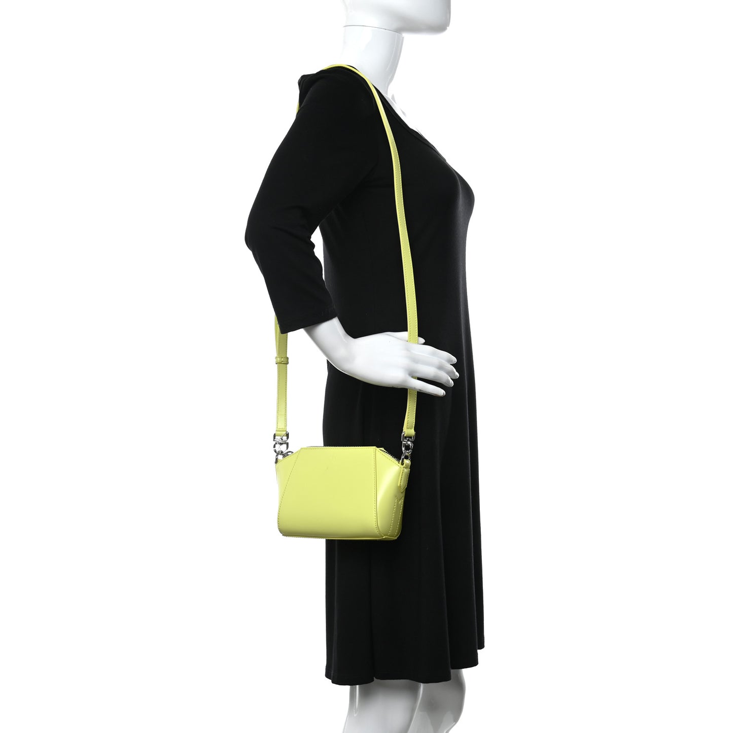 Smooth Calfskin Nano Antigona Acid Yellow