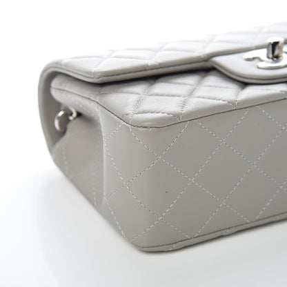 Chanel Lambskin Quilted Mini Rectangular Flap Grey 8 of 10