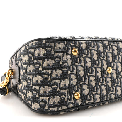 Christian Dior Oblique Large D-Vibe Bowling Bag Navy 9 of 10