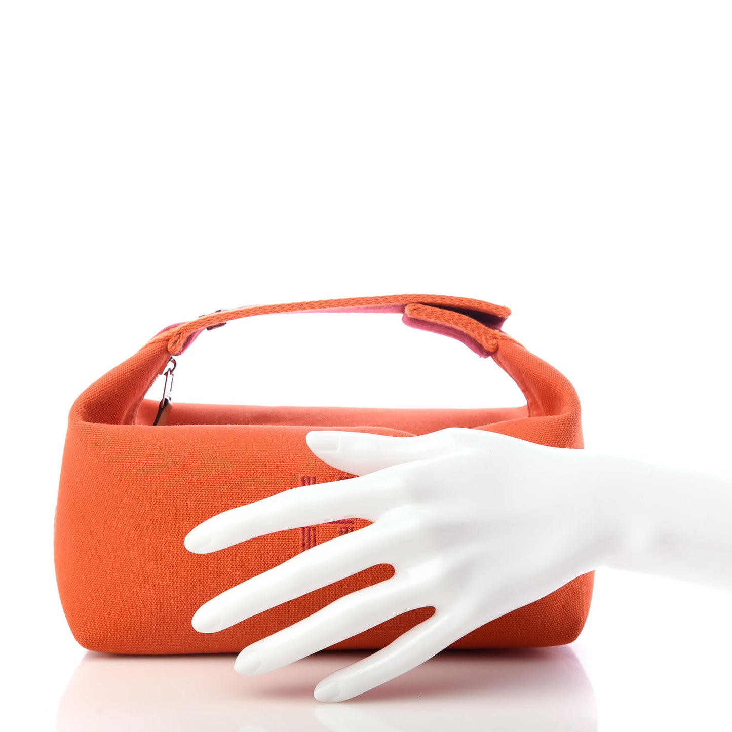 Canvas Small Bride-A-Brac Pouch Orange Burgundy