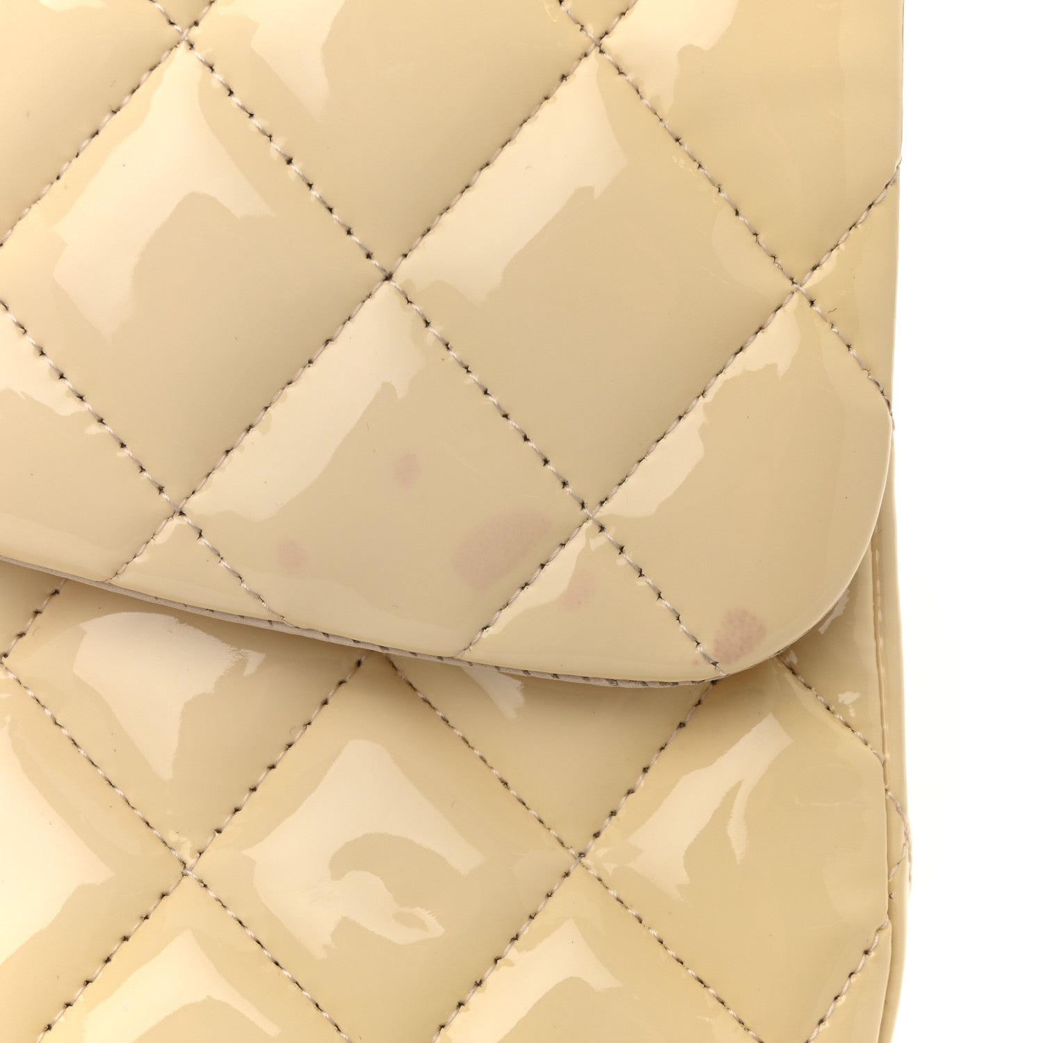 Chanel Patent Quilted Jumbo Double Flap Light Pink 11 of 14