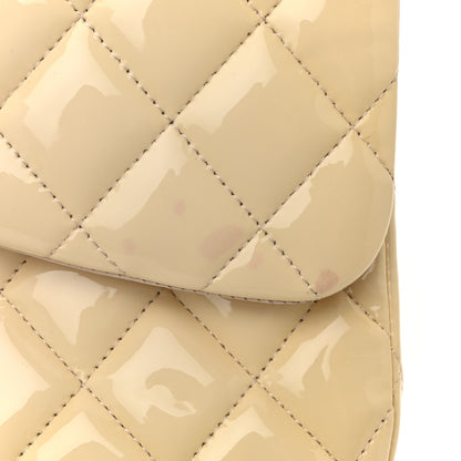 Chanel Patent Quilted Jumbo Double Flap Light Pink 11 of 14
