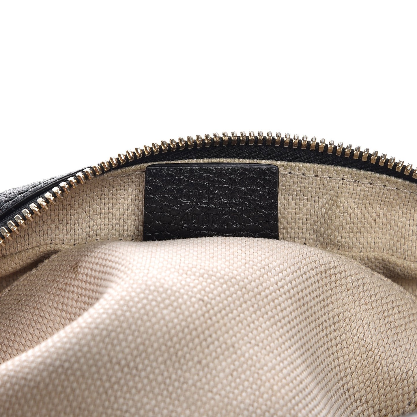 Pebbled Calfskin Small Soho Disco Bag Black