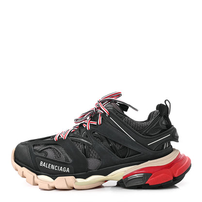 Balenciaga Mesh Nylon Womens Track Sneakers 38 Black Gris 1 of 6