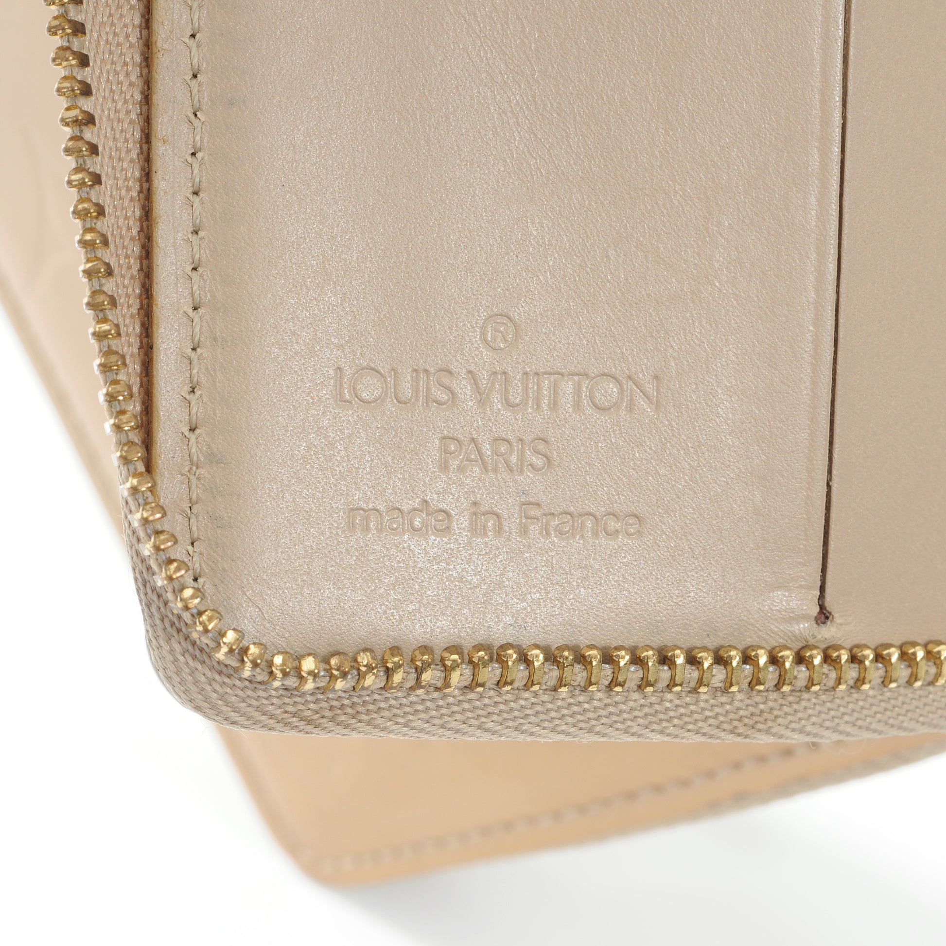 Louis Vuitton Vernis Broome Zip Wallet Beige 5 of 6