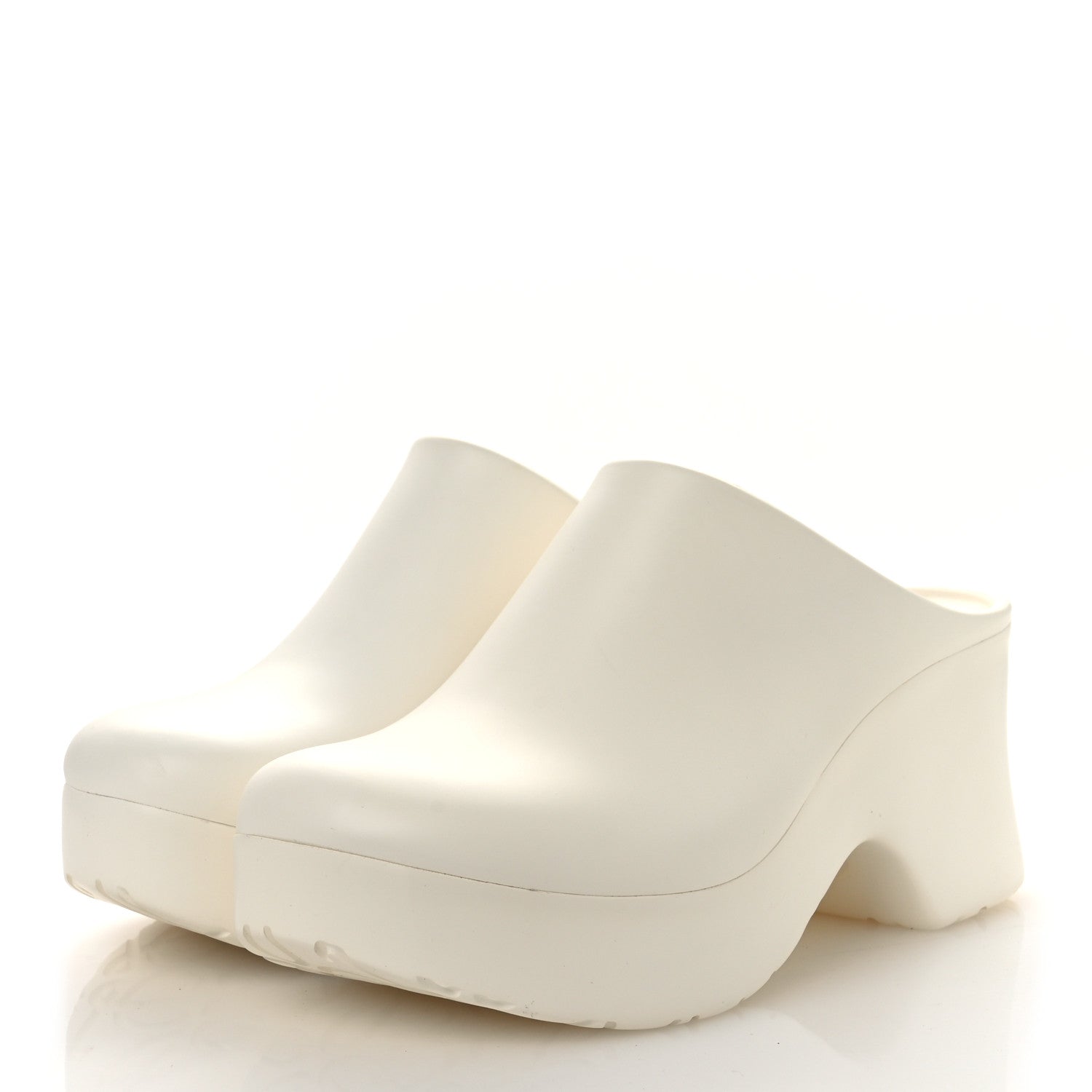 Loewe Foam Rubber Terra Clogs Sandals 39 White 4 of 11