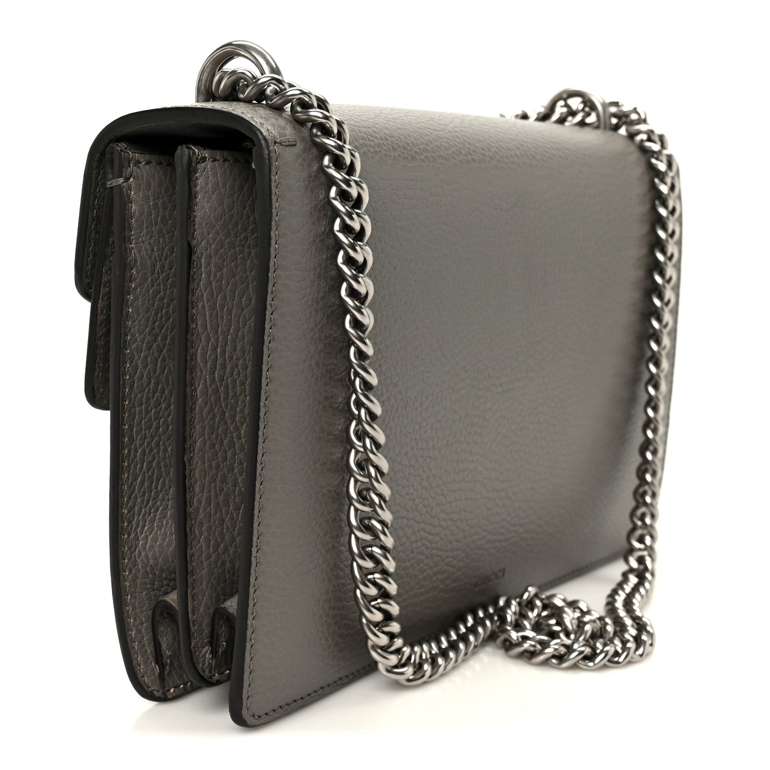 Gucci Pebbled Calfskin Small Dionysus Shoulder Bag Dusty Grey 3 of 12