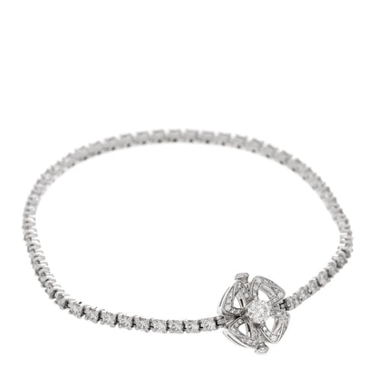 Bulgari 18K White Gold Diamond Fiorever Pave Bracelet S 1 of 4