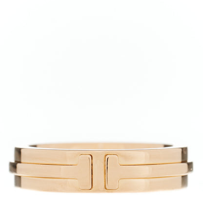 Tiffany 18K Rose Gold T Two Narrow Ring 46 3.75 1 of 4