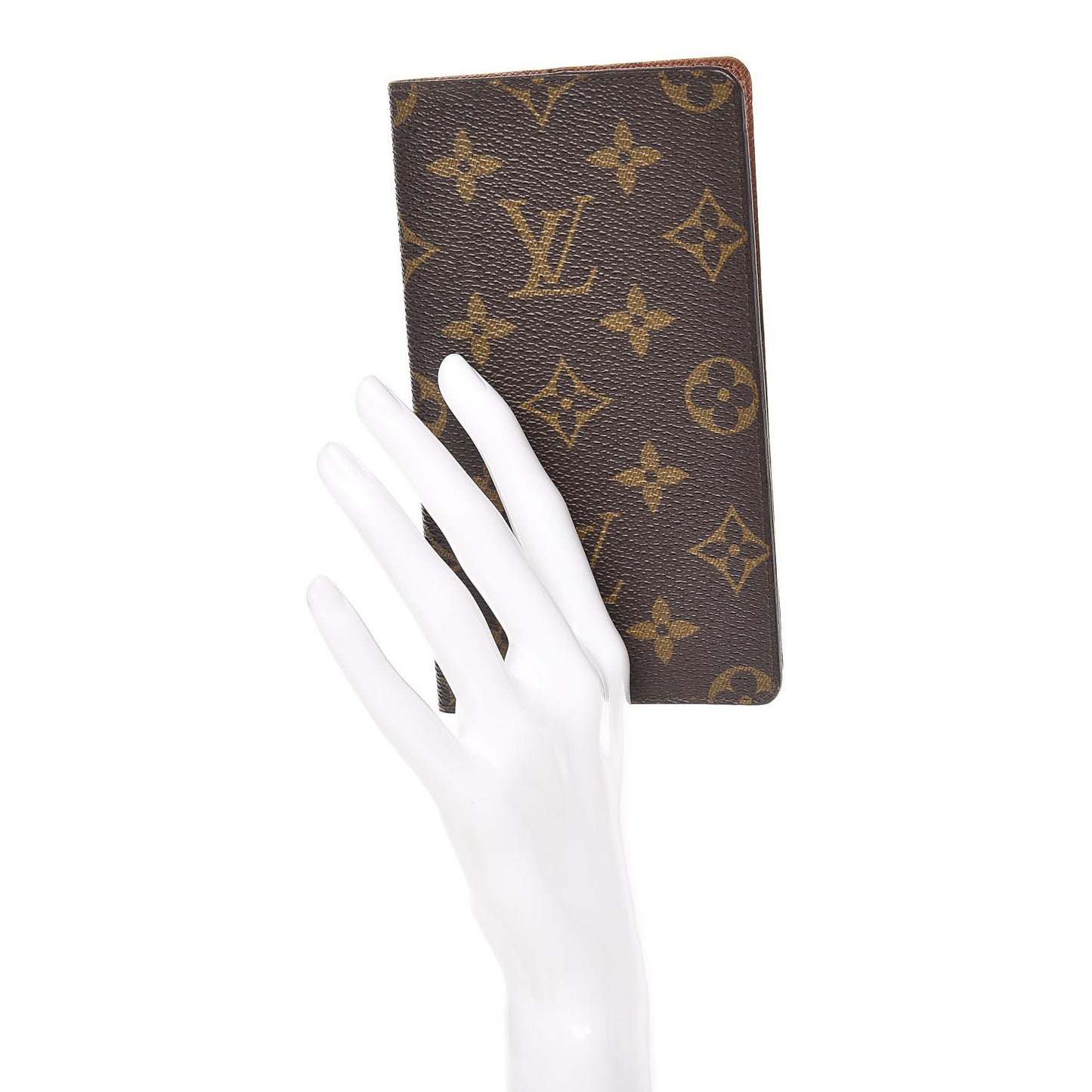 Monogram Simple Checkbook Holder Wallet Cover