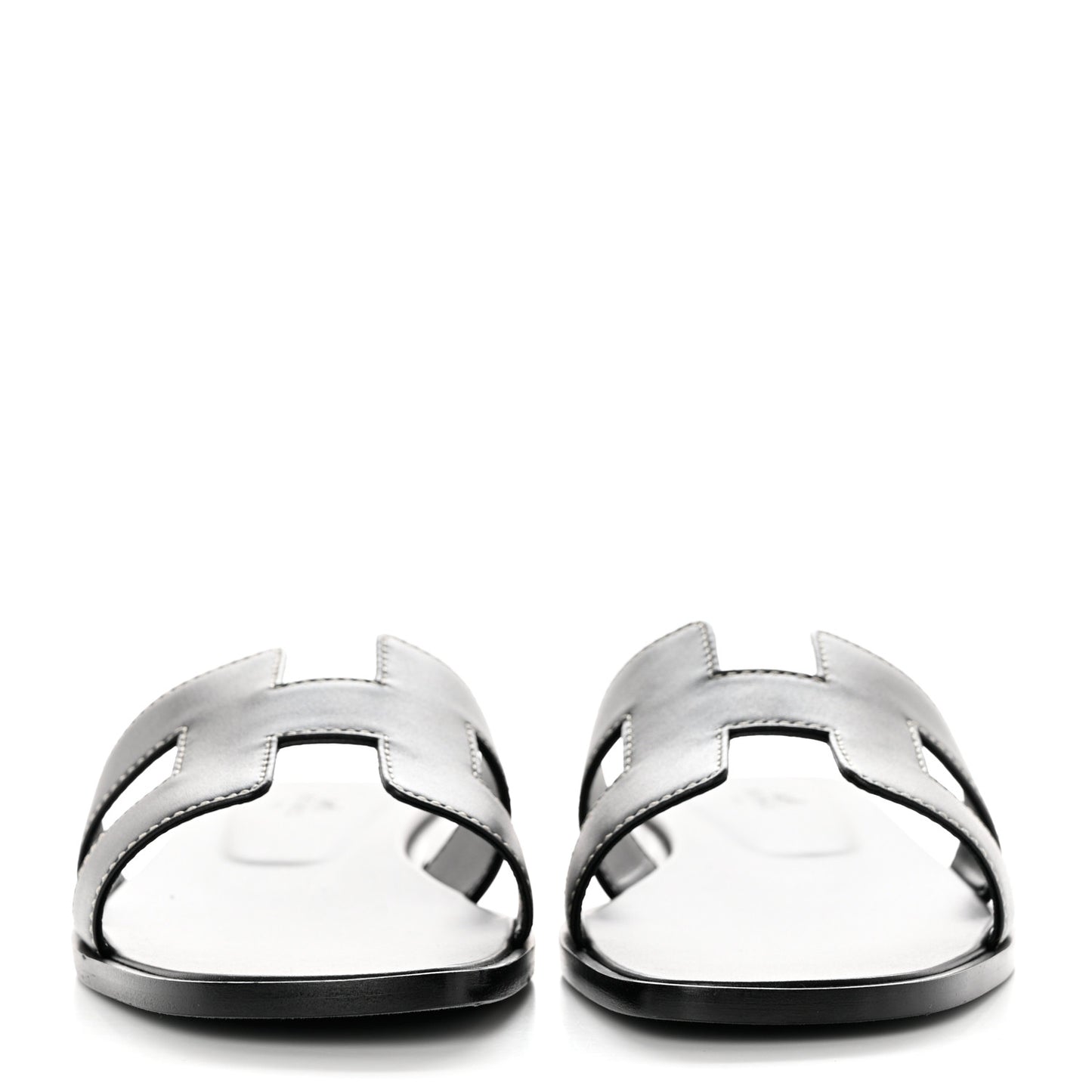 Box Calfskin Oran Sandals 38 Black