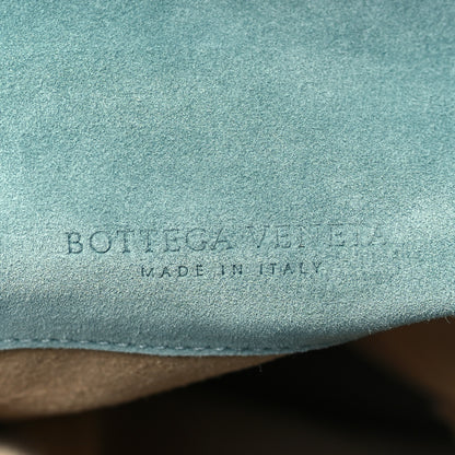 Bottega Veneta Suede Intrecciato Shoulder Bag Light Blue 6 of 9