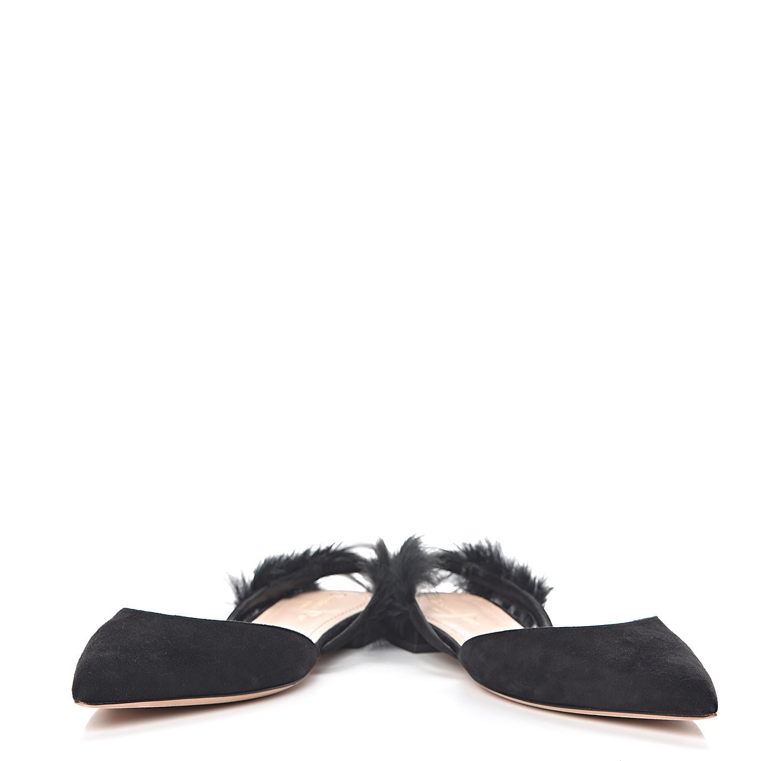 Christian Dior Suede Feather Dior Ethnie Flats 38.5 Black 6 of 11