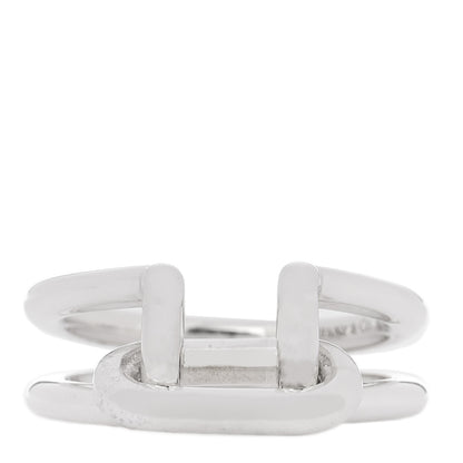 Tiffany Sterling Silver HardWear Two-Row Ring 53 6.5 1 of 5