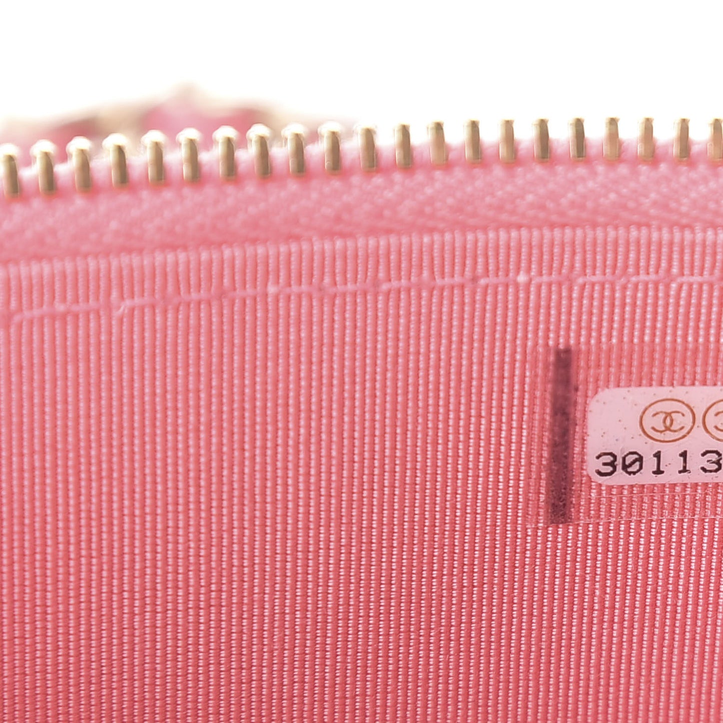 Lambskin Quilted Mini Vanity Case With Chain Pale Pink