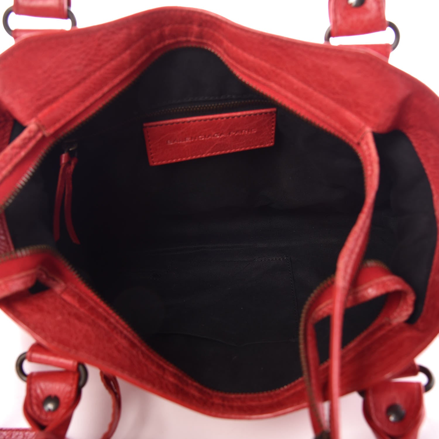 Balenciaga Agneau Classic Hardware Town Rouge Cardinal 6 of 12
