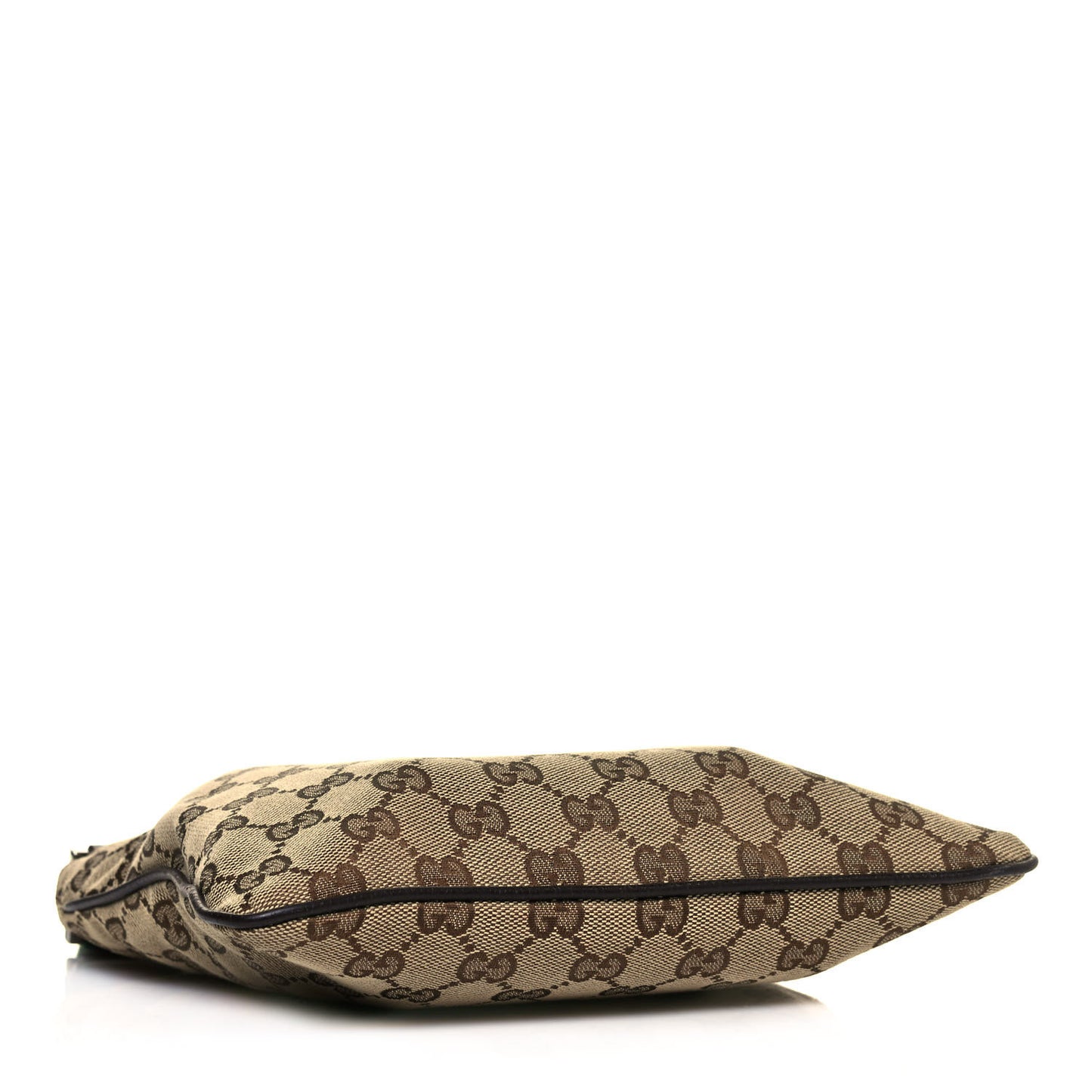 Monogram Web Small Flat Messenger Bag Brown
