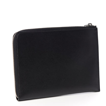 Fendi Vitello Heart Zip Around Pouch Black 2 of 6