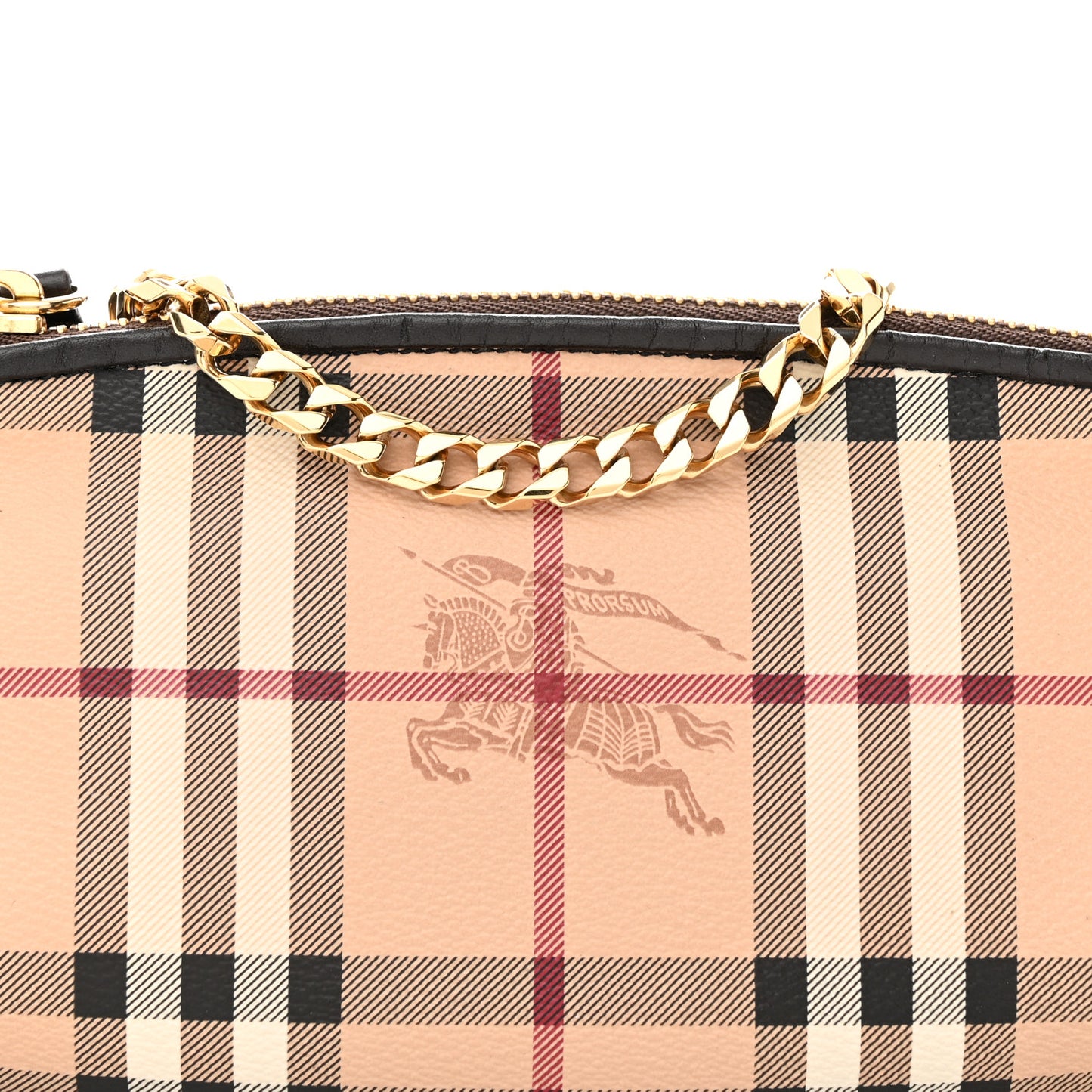 Haymarket Check Clara Pochette Chocolate
