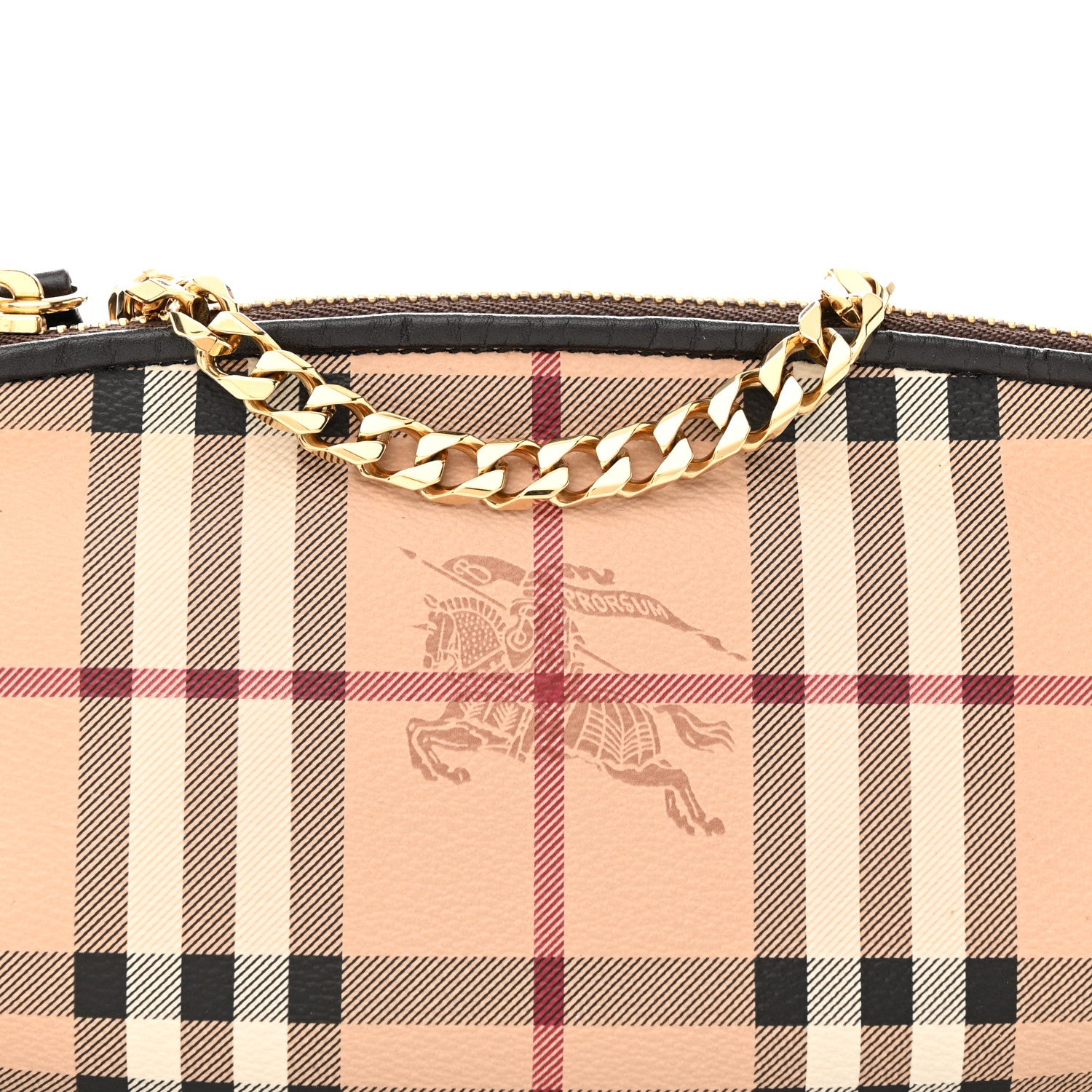 Burberry Haymarket Check Clara Pochette Chocolate 7 of 9