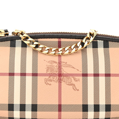 Burberry Haymarket Check Clara Pochette Chocolate 7 of 9