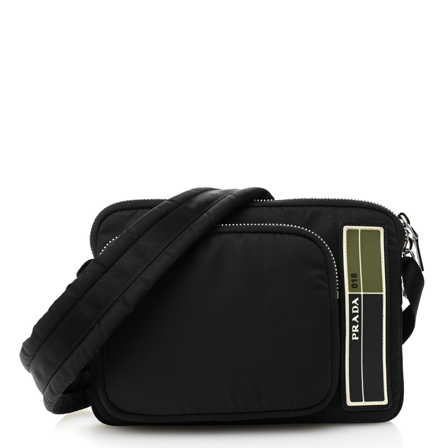 Tessuto Nylon Crossbody Bag Black