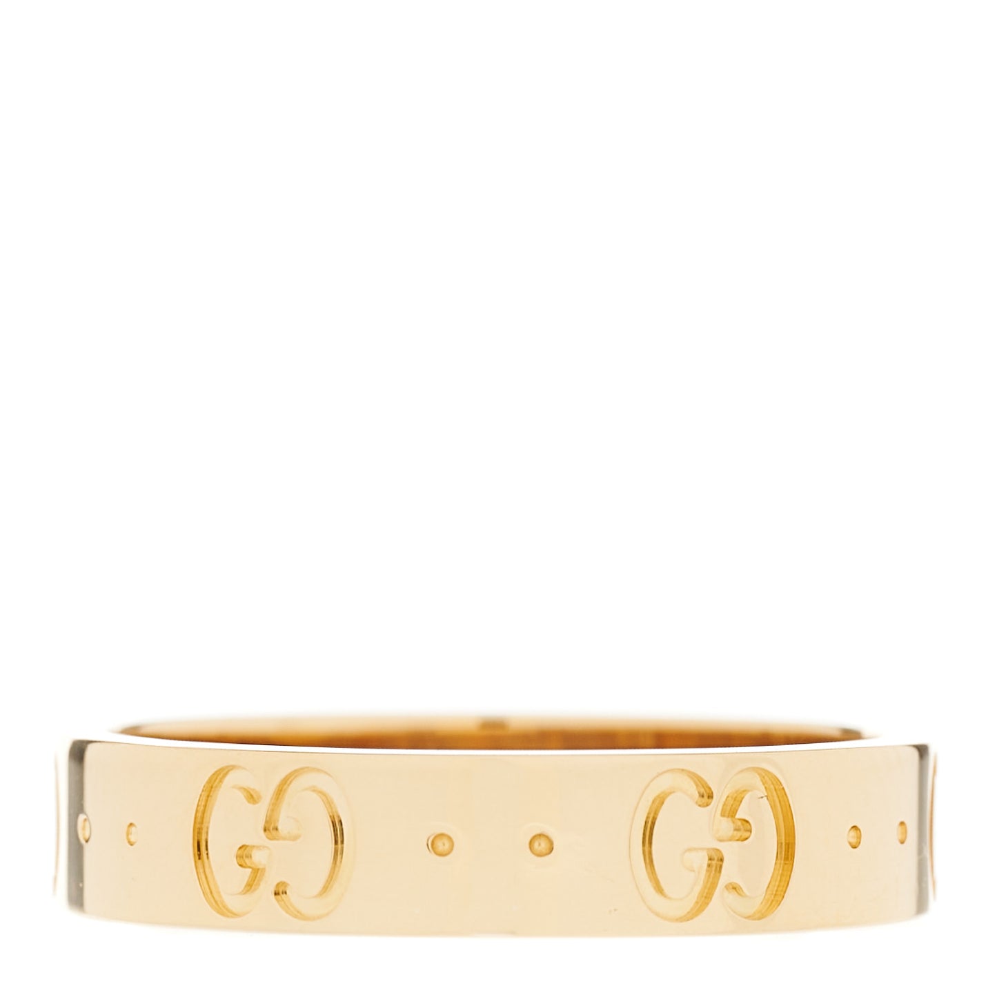 18K Yellow Gold 4mm Icon Thin Band Ring 53 6.25