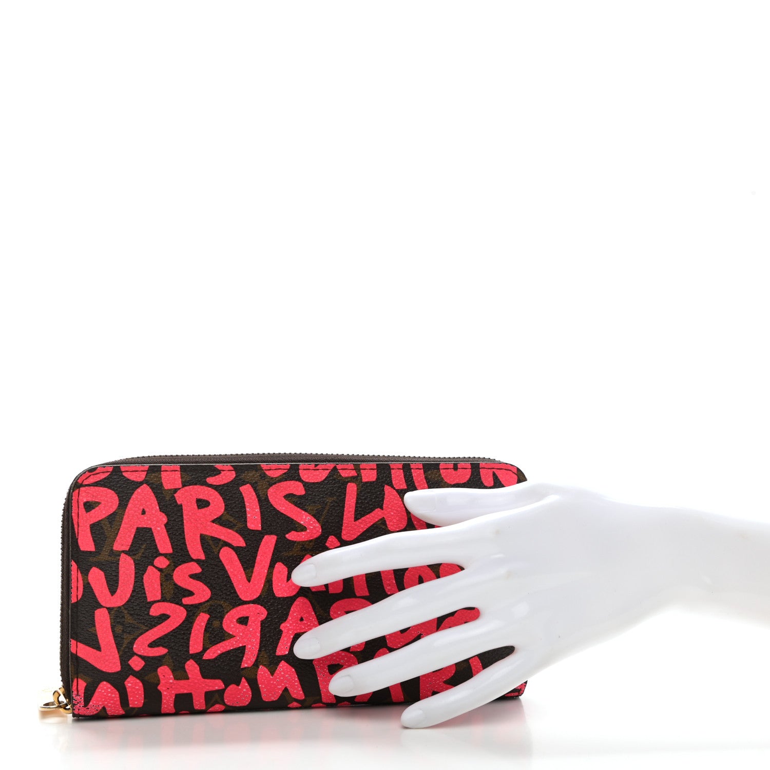 Louis Vuitton Monogram Graffiti Zippy Wallet Fuchsia 2 of 11