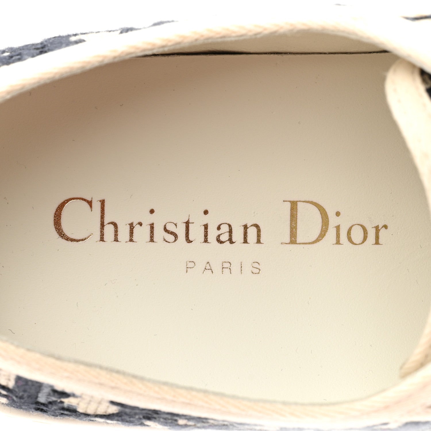 Christian Dior Canvas Oblique Walk'N'Dior Low Top Sneakers 36.5 Deep Blue 8 of 10