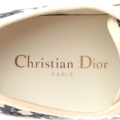 Christian Dior Canvas Oblique Walk'N'Dior Low Top Sneakers 36.5 Deep Blue 8 of 10