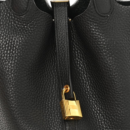 Hermes Taurillon Clemence Picotin Lock 18 PM Black 8 of 13