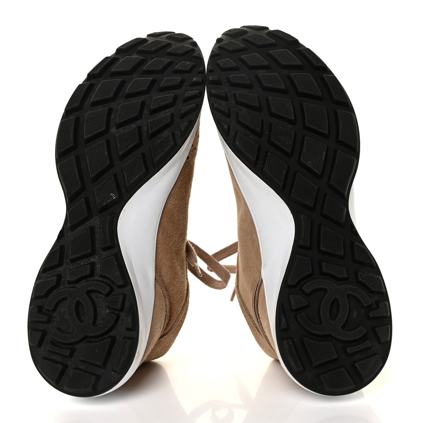 Suede Goatskin CC Sneakers 40.5 Dark Beige