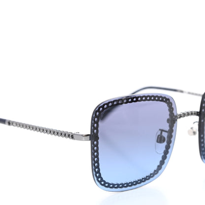 Chanel Chain Square Sunglasses 4244 Blue 8 of 9
