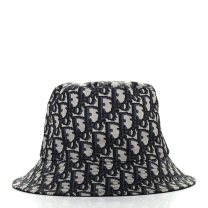 Christian Dior Oblique Reversible Teddy-D Brim Bucket Hat 57 Blue 1 of 6