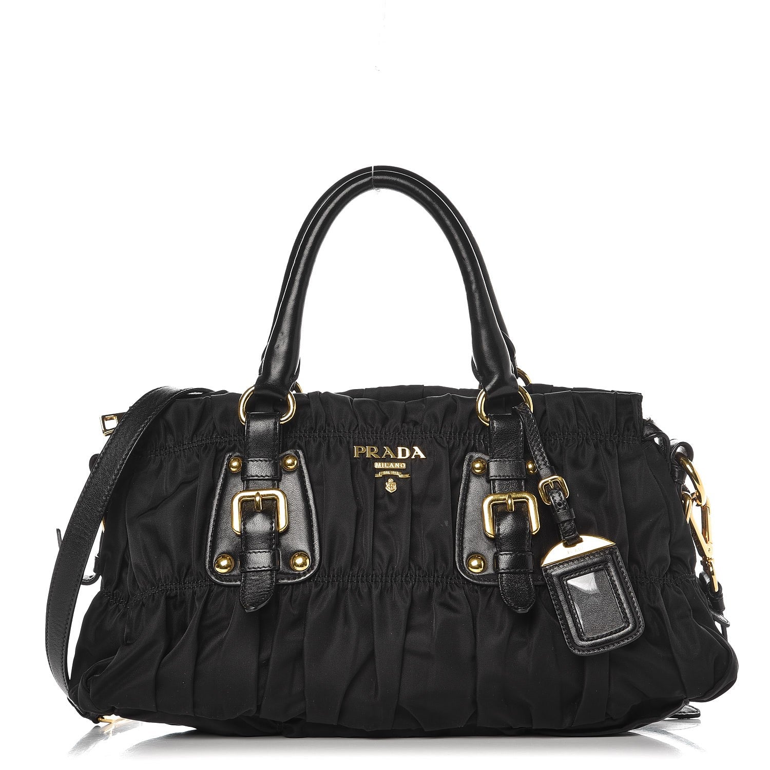 Prada Tessuto Nylon Gaufre Tote Black 17 of 34