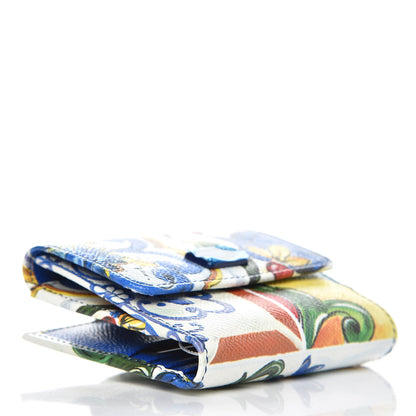 Dolce & Gabbana Dauphine Majolica Print French Flap Wallet Multicolor 4 of 7