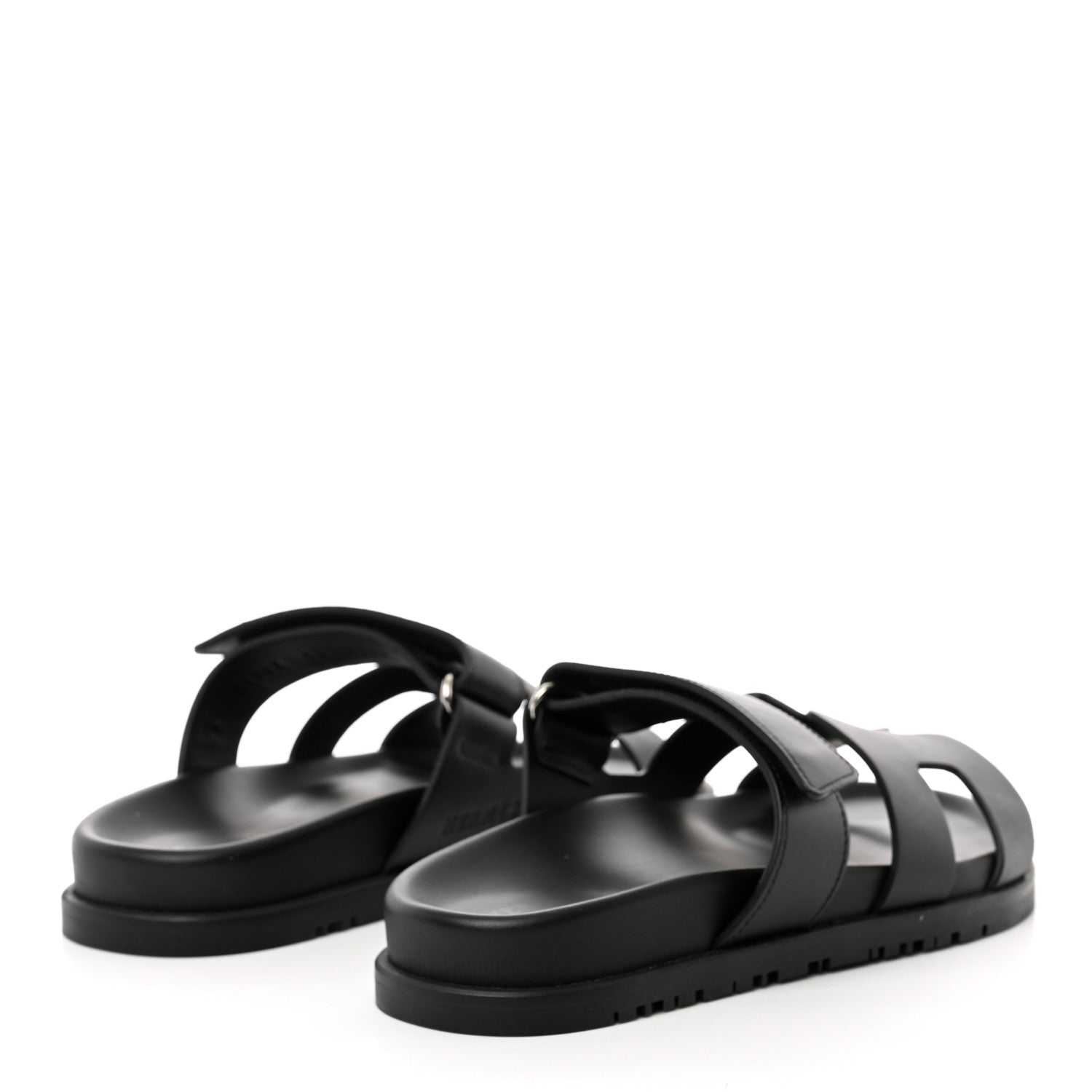Hermes Calfskin Womens Chypre Sandals 36 Black 4 of 9
