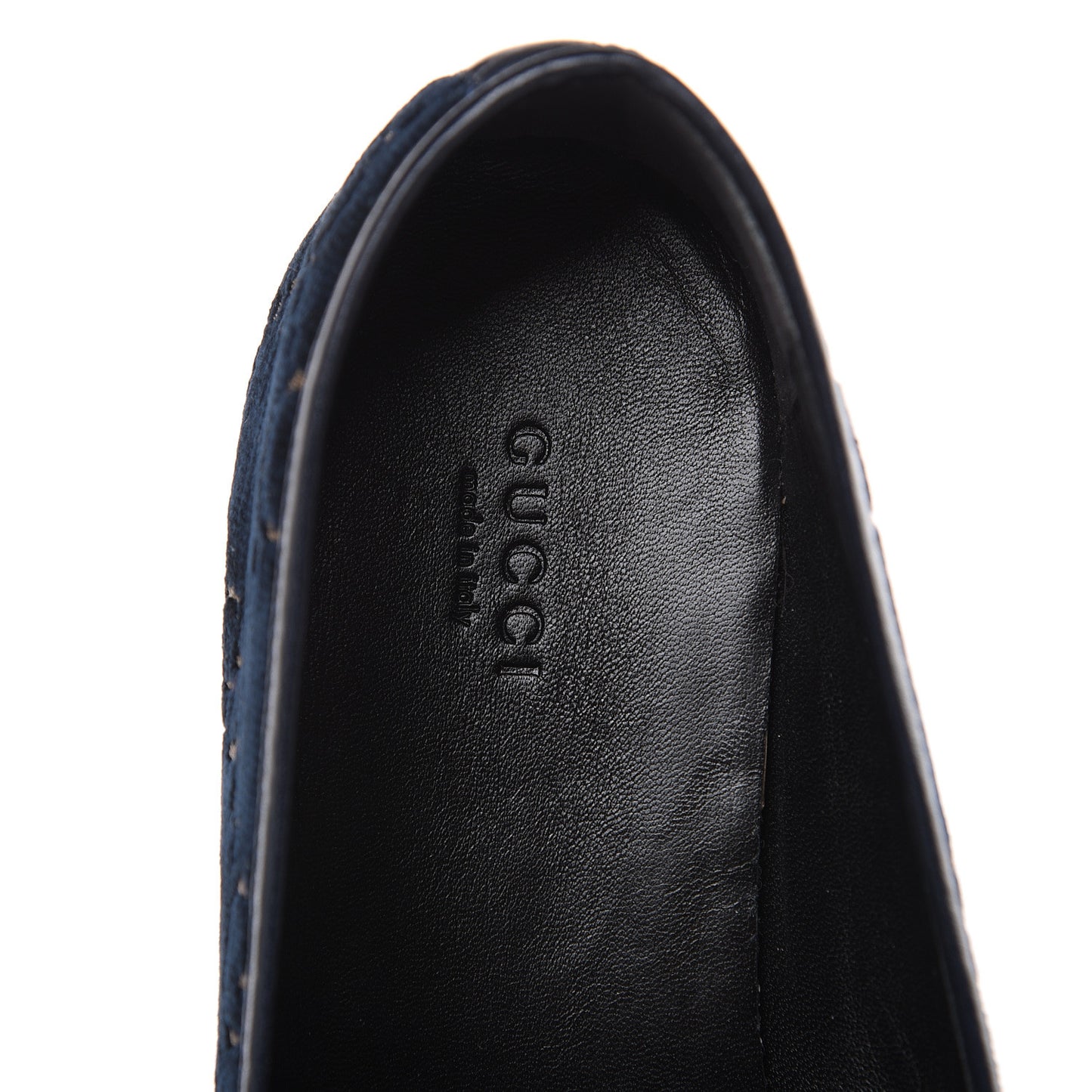 Velvet GG Monogram Horsebit Womens Jordaan Loafers 42 Blue Beige