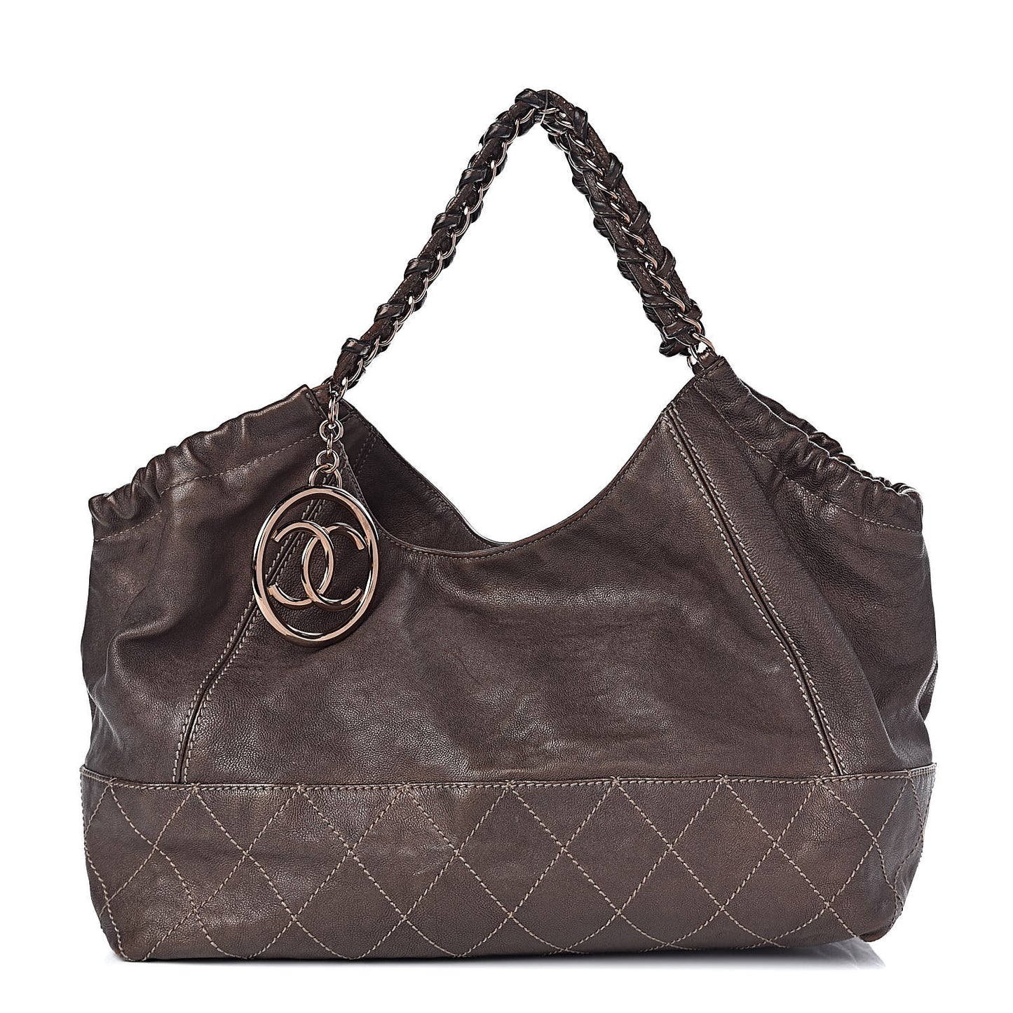Metallic Calfskin Baby Coco Cabas Bronze